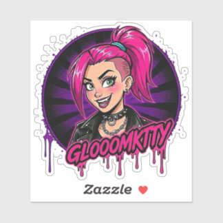 Gloomkitty vinyl sticker