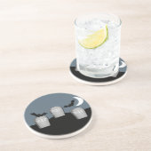 Gloomy Graveyard Dessous de verre d'Halloween (Côté)