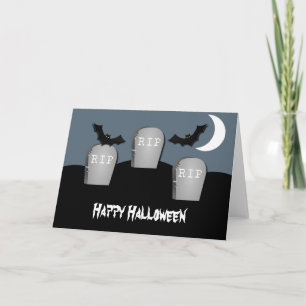 Gloomy Graveyard Halloween Kaart