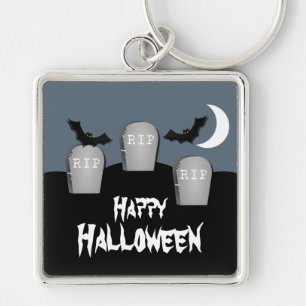 Gloomy Graveyard Halloween Premium Sleutelhanger