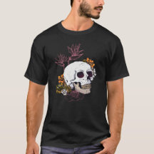 Gloomy Skull en Strelitzia bloemen