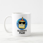 Gloovy Man Funny Super Glue Pun Koffiemok (Links)