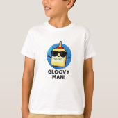 Gloovy Man Funny Super Glue Pun T-shirt (Voorkant)