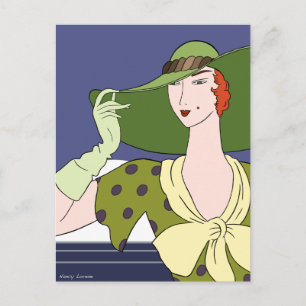 Gloria in Groen en Geel Briefkaart