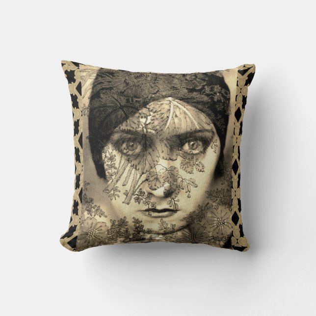 Gloria Swanson avec le coussin d'accent de (Recto)