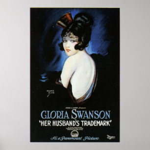 Gloria Swanson Husband's Trademark Movie Poster