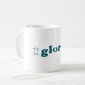 Gloria Typographie Café Mug (Devant gauche)
