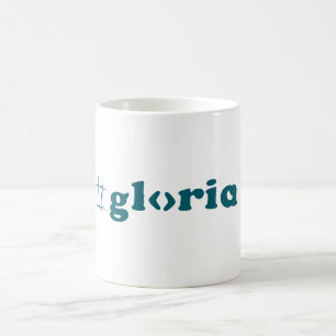 Gloria Typography Coffee Mok