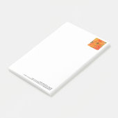 Gloride oranje bloem, grote postit notes (Schuin)