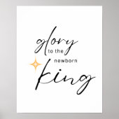 Glorie aan de pasgeboren Koning Print (Voorkant)