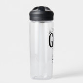 Glorie aan God Christelijk Waterfles (Voorkant)