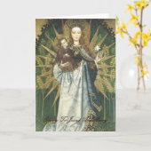 glorie aan Jesus en Mary Kaart (Gele Bloem)