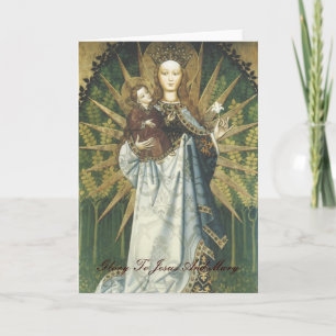 glorie aan Jesus en Mary Kaart