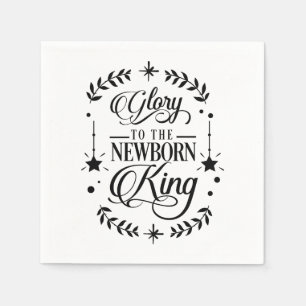 Glorie aan Pasgeboren Kerstmis van de Koning Servetten