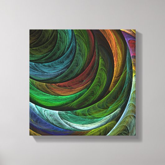 Glorie Modern Abstract Kunstpatroon Zwart-wit Canvas Afdruk (Voorkant)