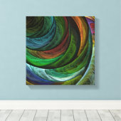 Glorie Modern Abstract Kunstpatroon Zwart-wit Canvas Afdruk (Insitu (Houten vloer))