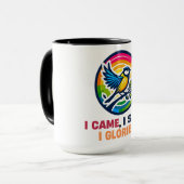 Glorie van Great Tit Bird Mok (Voorkant links)