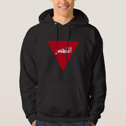 gloriedriehoek hoodie (Voorkant)