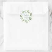 Glorieus groen | BABY SHOWER Ronde Sticker (Tas)
