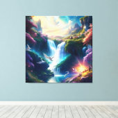 Glorieus hemels mooi landschap 2 canvas afdruk (Insitu (Houten vloer))