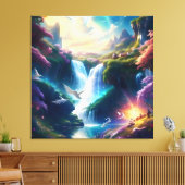 Glorieus hemels mooi landschap 2 canvas afdruk (Insitu (Woonkamer))