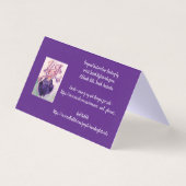 Glorieuse Aquarelle violette Iris Love Carte Anniv (Back)
