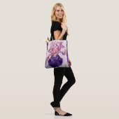 Glorieuse aquarelle violette Sac floral de fleur d (Sur le modèle)