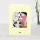 Glorieuse carte de Pâques Rose Jaune (Dos)