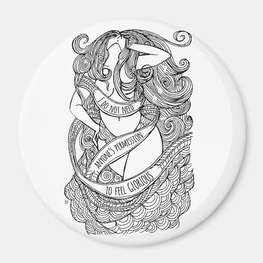 Glorieuze Magneet - Rond (Voorkant)