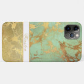 GLORIEUZE MARBLE LOOK, EDITABLE MONOGRAM Case-Mate iPhone CASE (Achterkant (horizontaal))