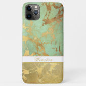 GLORIEUZE MARBLE LOOK, EDITABLE MONOGRAM Case-Mate iPhone CASE (Achterkant)