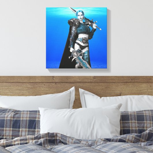 Glorieuze Valkyrie Canvas Prints (Insitu (Slaapkamer))