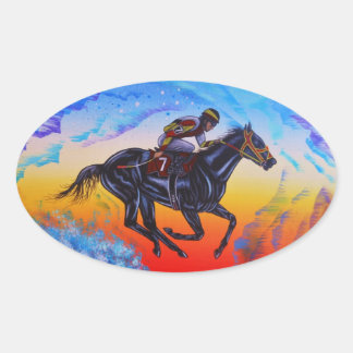 Glorievuur Ovale Sticker