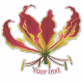 Gloriosa superba, Fire Lily, ventilator Sticker (Voorkant)