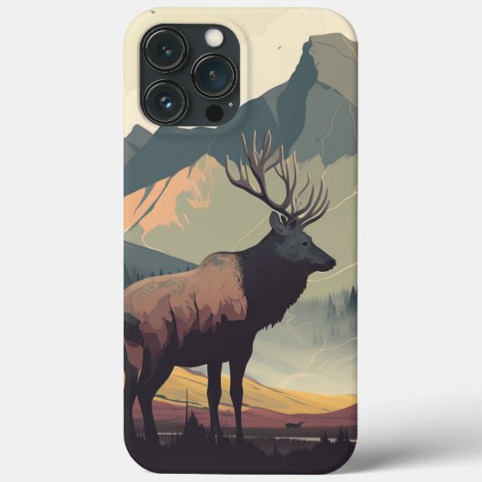 Glorious Elk iPhone Case (Achterkant)