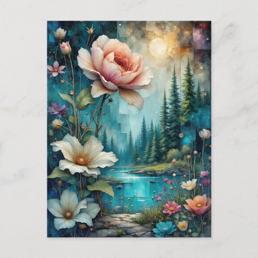 Glorious Floral and Wild Nature Briefkaart (Voorkant)