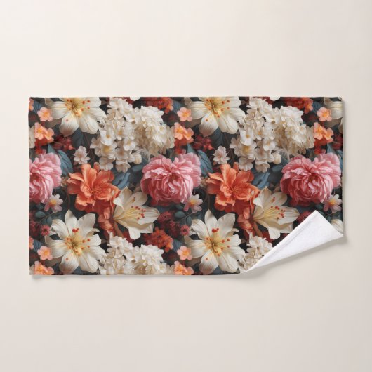 Glorious Floral Fantasy (Serviette à main)