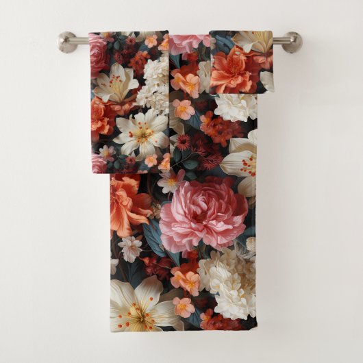 Glorious Floral Fantasy Bad Handdoek (Insitu)