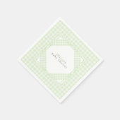 Glorious Green Gingham Servet (Hoek)
