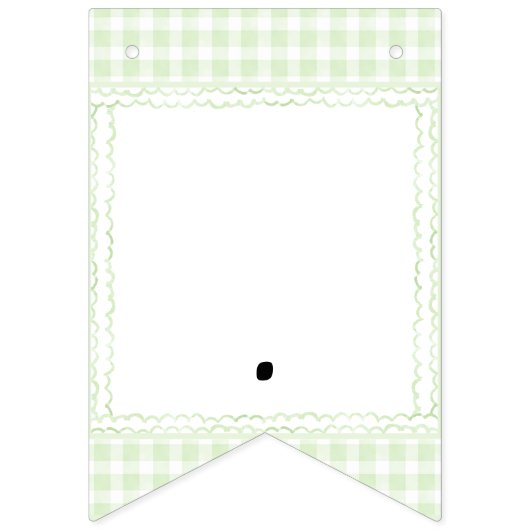 Glorious Green Gingham Vlaggetjes (Tweede vlag)