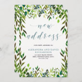 Glorious Greenery | Nieuw adres Aankondiging (Voorkant / Achterkant)