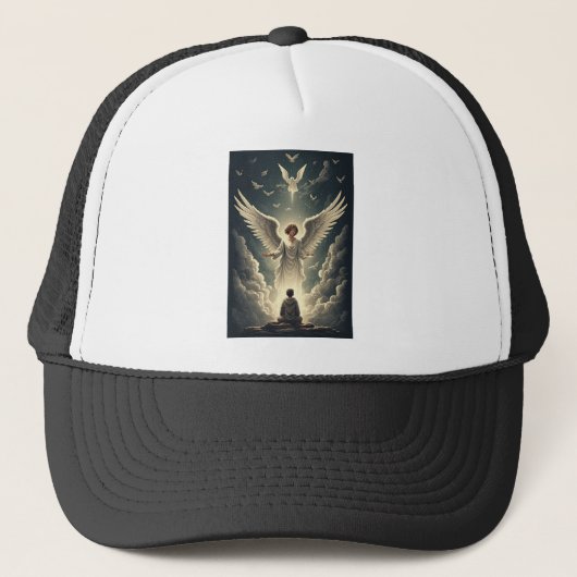 Glorious Heavenly Angels Trucker Hat Pet (Voorkant)