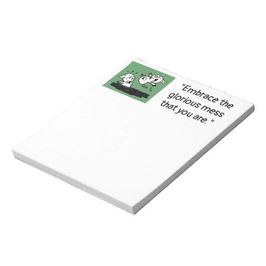 'Glorious Mess'-Notitieblok Notitieblok (Gedraaid)