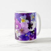 Glorious Pansies Koffiemok (Voorkant rechts)