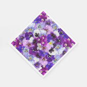 Glorious Pansies Servet (Hoek)