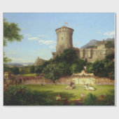 Glorious Past (Medieval Castle & Jousting Knight) Cadeaupapier (Vlak)