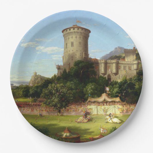 Glorious Past (middeleeuwse joust) ( kunst) Papieren Bordje (Voorkant)