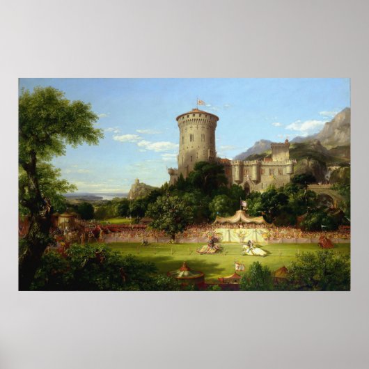 Glorious Past (middeleeuwse joust) ( kunst) Poster (Voorkant)