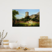 Glorious Past (middeleeuwse joust) ( kunst) Poster (Keuken)