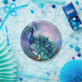 Glorious Peacock II Papieren Bordje (Feest)